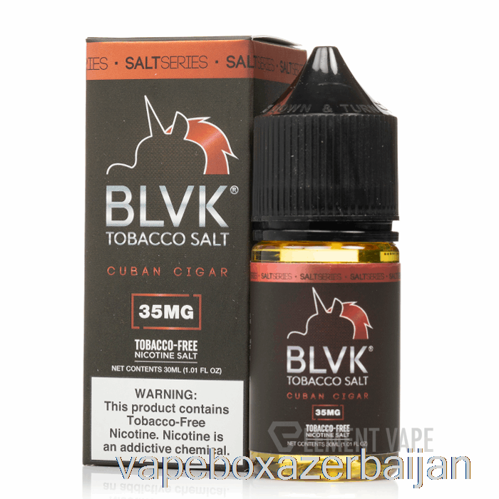 E-Juice Vape Cuban Cigar SALT - BLVK - 30mL 50mg